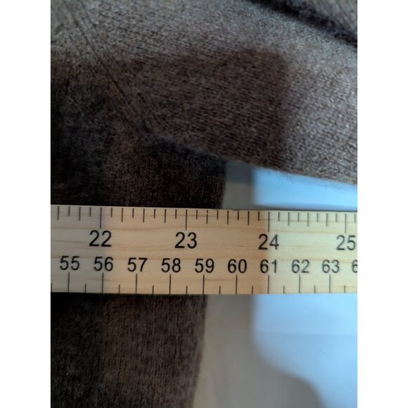 Giasone Men's 100% Cashmere 1/4 Zip Brown Sweater Sz XL - Picture 7 of 8